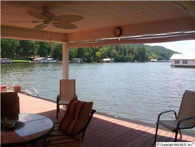 View from covered boat house deck. Great family recreation area on the water with watercraft and great fishing area.