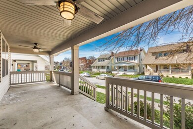 Full, covered front porch