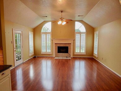 Large Family Room With Laminate Floors