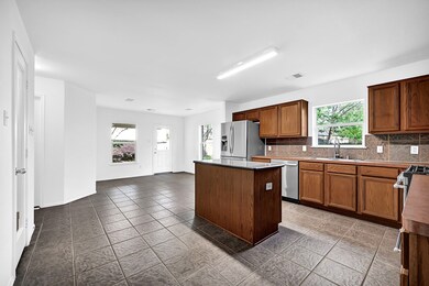 Spacious kitchen with modern stainless-steel appli