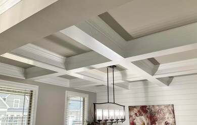 Coffered Ceiling in Dining