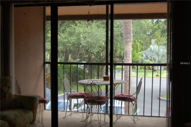 View from living room to outside screened in patio