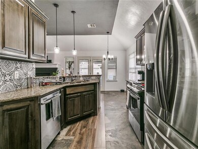 Kitchen:  With a stylish new backsplash and new GE