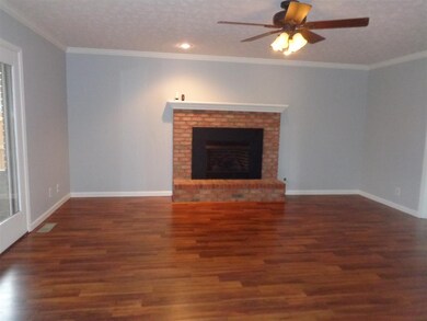 Family room is open to the Kitchen and has a nice 