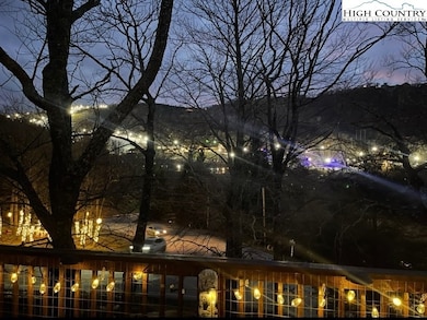 Wintery night view from the deck!