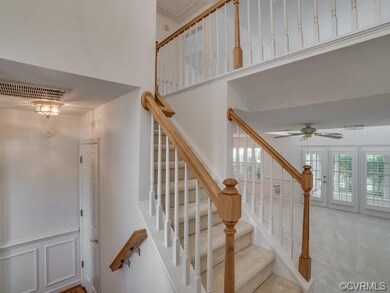 The Foyer features picture frame molding