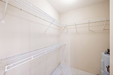 Spacious walk-in closet.