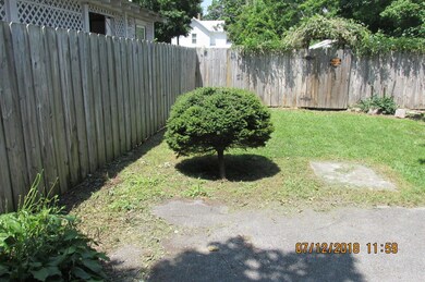 Rear yard - fenced