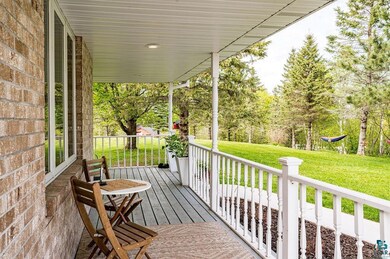 Wooden deck featuring a yard