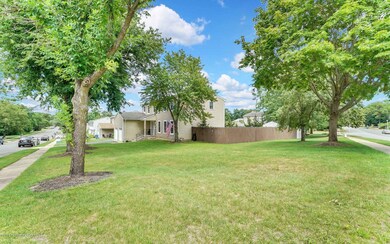 Larged, fenced corner lot