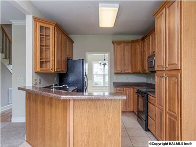 THE OPEN KITCHEN AND FAMILY ROOM MAKE FOR EASY LIVING. THE KITCHEN HAS NICE CABINETS, NEW COUNTERS, AND A RAISED BREAKFAST BAR.