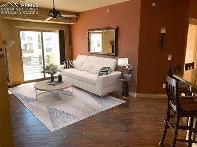 Virtually staged Living Room
