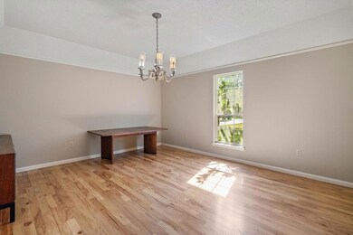 Generous formal dining room.