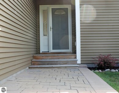 Nice paver walk way to entry.