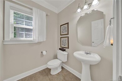 Spacious half-bath