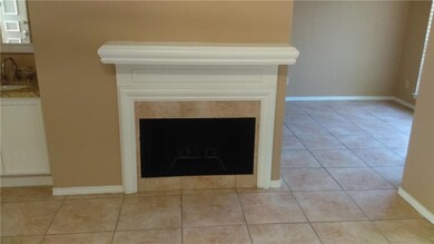 Fireplace in the living area