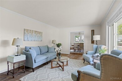 Crown molding and baseboard trim with wide doorway