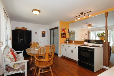 Open sightlines throughout the living area.  The c