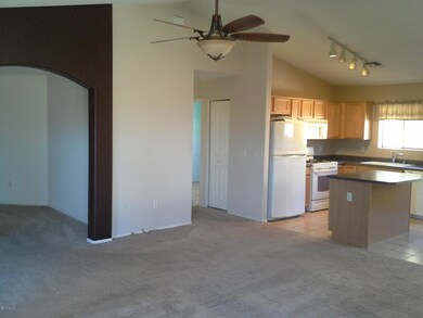 living room w/fan