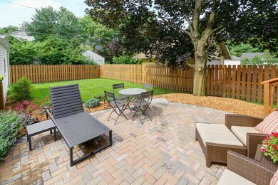Fenced backyard