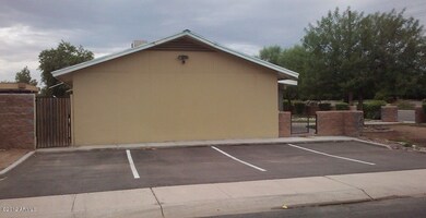 North parking lot
