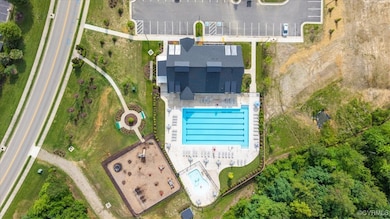 Bird's eye view of a pool