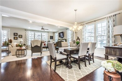 Hardwood Floors throughout dining room and kitchen