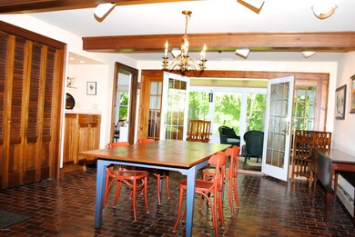 dining with Wet bar toward Porch