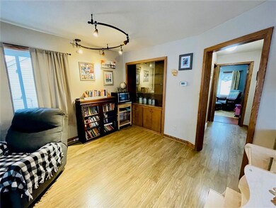 Eat in kitchen option if desired with built in hutch space.