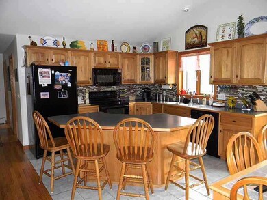 Kitchen. Beautiful cabinets, center...