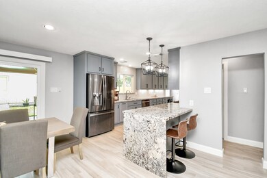 Elegant waterfall countertops