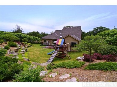 Rear yard with fabulous landscaping and plenty of 