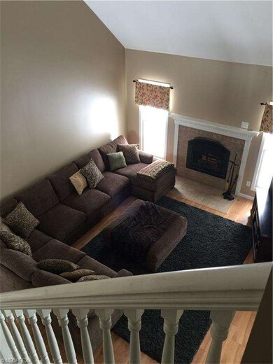 View from upstairs of large great room