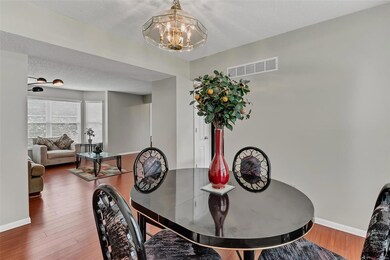 Dining room looking into the living room!