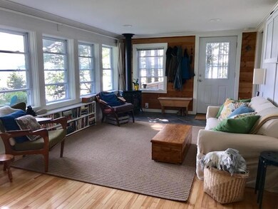 Living room with long bay views.