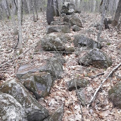Rock Wall at front of property