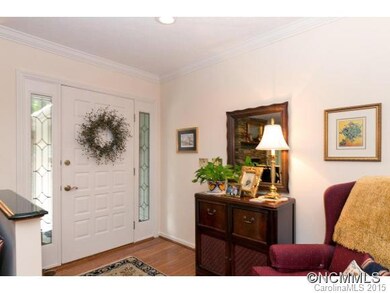 Foyer w leaded glass side lite