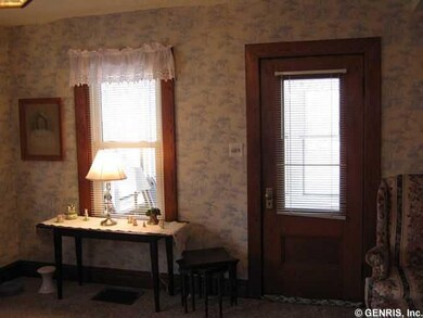 Living Room Bay Window View West Provides Light & 