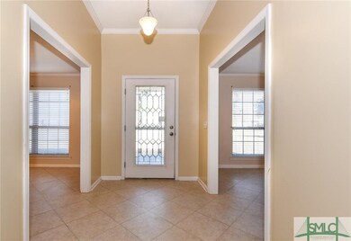 Inside, front door