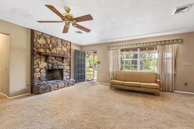 Wood Burning Fireplace  --- Terrazzo Floors Under 