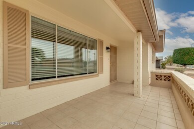 Spacious front porch