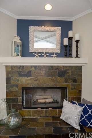 Family Room Slate Fireplace