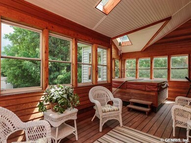 Hot Tub. Four season sun room