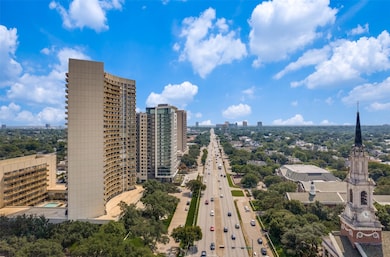 Aerial view of Preston Tower from NW Hwy facing east