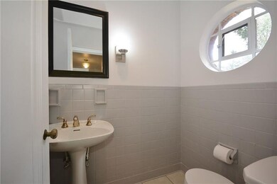 First floor powder room