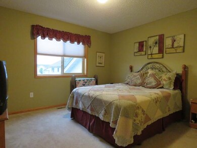 One of the two bedrooms on the main level with wal