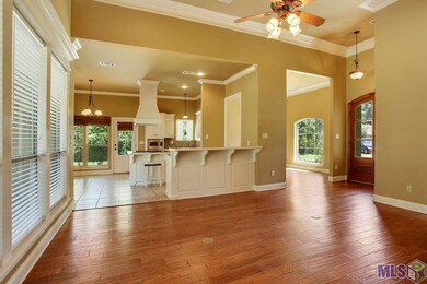The open floorplan of this lovely home makes enter