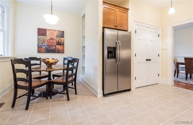 Eating area in the kitchen.