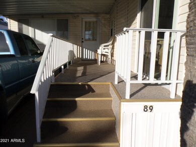 FRONT ENTRANCE STEPS ONTO DECK
