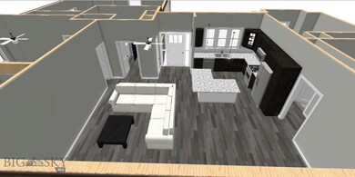 Kithchen/Living Area Rendering.